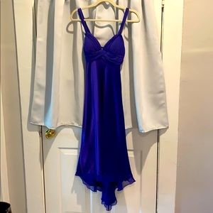 Cache deep violet satin formal dress size 4